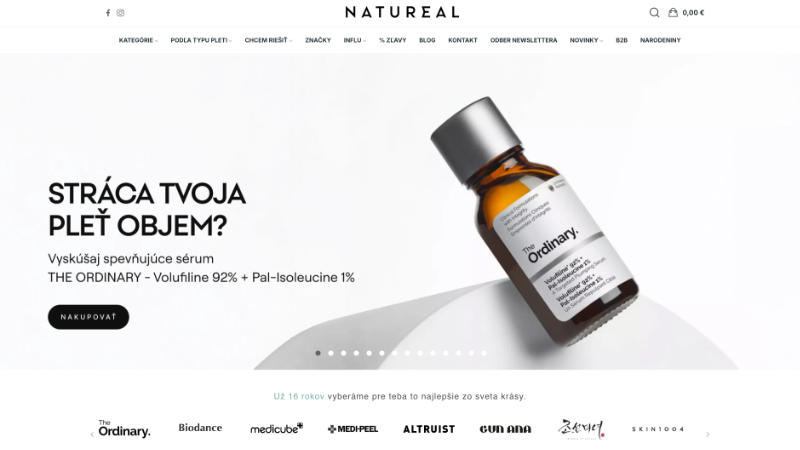 Eshop Natureal — prírodná kozmetika